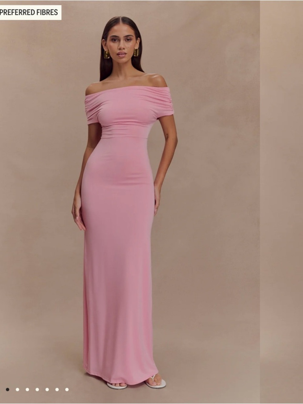 Meshki Strapless Pink Maxi Dress